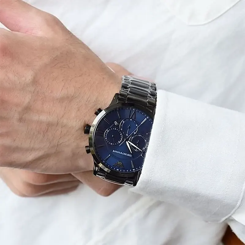 Emporio Armani Chronograph Blue Dial Men's Watch- AR11348